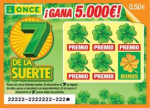 Rasca 7 de la suerte ONCE