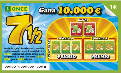 Rasca 7 y media ONCE 2026