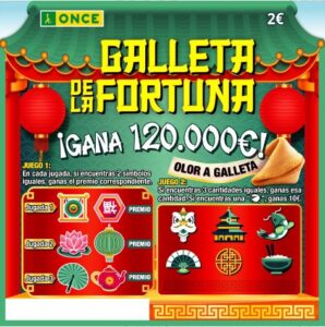 Rasca Galleta de la fortuna 2025 de la ONCE