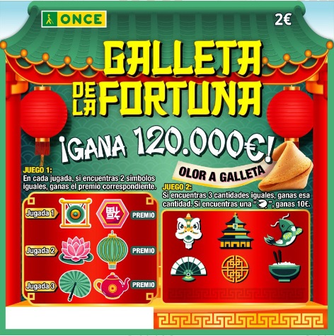 Rasca Galleta de la fortuna 2025 de la ONCE