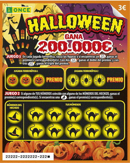 Rasca Halloween de la ONCE