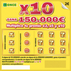 Rasca X10 de la ONCE