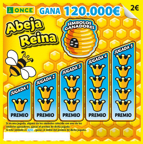 Rasca abeja reina de la ONCE