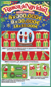Rasca de Navidad 2025 de la ONCE