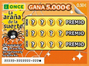 Rasca la araña de la suerte