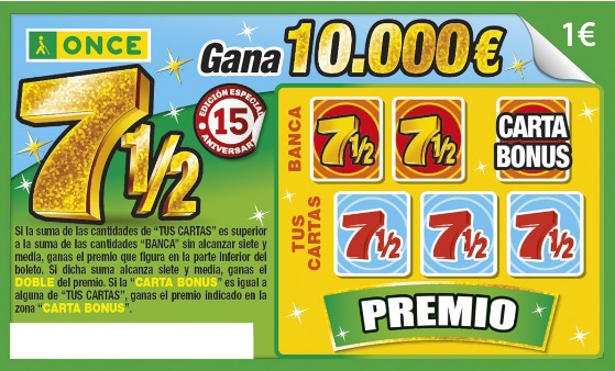 Rasca siete y media de la ONCE